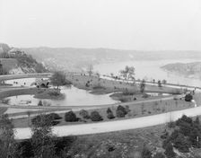 Up the Ohio from Eden Park, Cincinnati, Ohio, between 1900 and 1910. Creator: Unknown