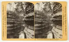 Up the Channel at Steamboat Rock from a Steamer, 1870/1908. Creator: Henry Hamilton Bennett