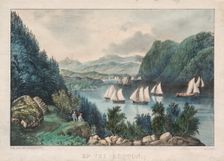 Up the Hudson, c. 1857-72. Creator: James Merritt Ives (American, 1824-1895), and ; Nathaniel Currier (American, 1813-1888)