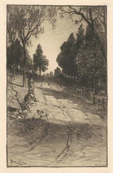 Up the Hill, 1879. Creator: James David Smillie