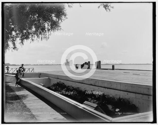Up the St. Clair River from Star Isl'd. i.e. Island House, between 1890 and 1901. Creator: Unknown.
