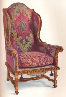Upholstered Winged Arm Chair 1939. Artists: Otto Limited, Unknown