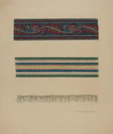 Upholstery Trim, c. 1938. Creator: Fritz Boehmer