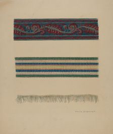 Upholstery Trim, c. 1938. Creator: Fritz Boehmer