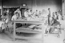 Upholstery class, Tuskegee, between c1910 and c1915. Creator: Bain News Service