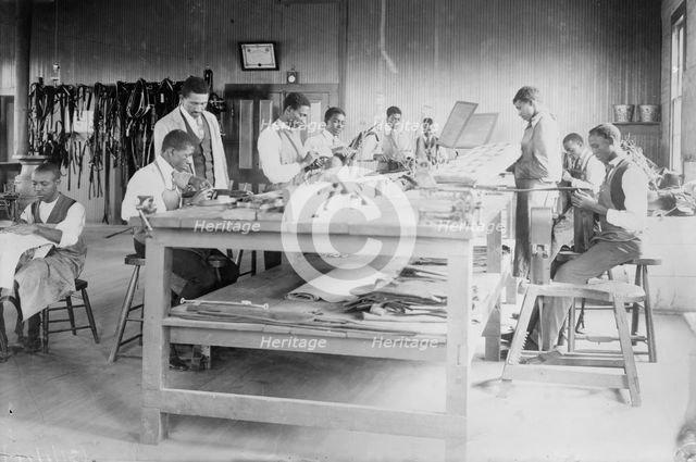 Upholstery class, Tuskegee, between c1910 and c1915. Creator: Bain News Service.