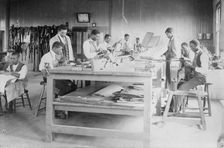 Upholstery class, Tuskegee, between c1910 and c1915. Creator: Bain News Service