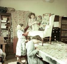 Upholstery room, Royal School of Needlework, c1955. Creator: Arthur Charles Kirby Ware