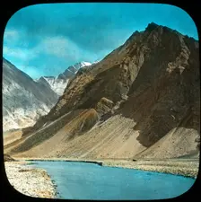 Upper course of the Indus River, Kashmir, India, late 19th or early 20th century