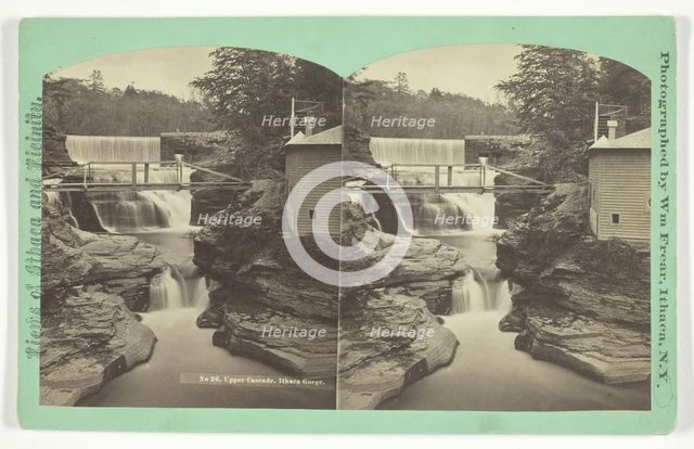 Upper Cascade. Ithaca Gorge, late 19th century. Creator: William Frear.