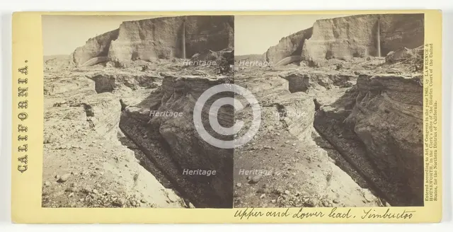 Upper and Lower lead, Timbuctoo, California, 1865. Creator: Lawrence & Houseworth.