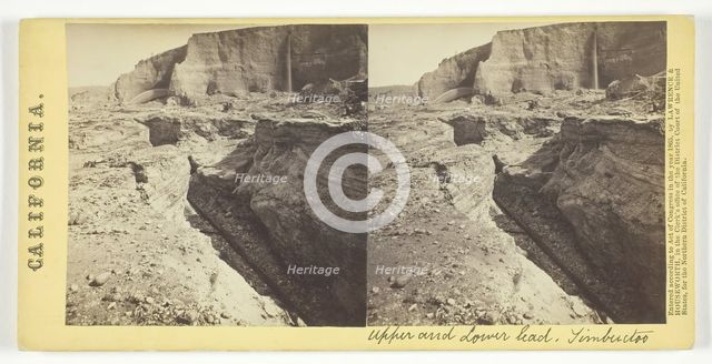 Upper and Lower lead, Timbuctoo, California, 1865. Creator: Lawrence & Houseworth.