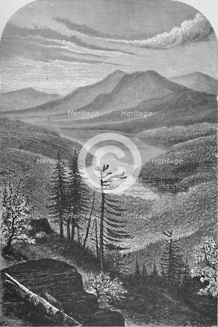 'Upper Ausable Lake', c1870, (1883). Artist: Unknown.