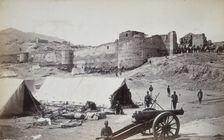 Upper Bala Hissar from the gate above the Residency, Kabul, Afghanistan, c1880. Creator: John Burke