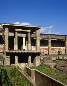 Upper gallery, House of Loreio Tiburtino, Pompeii, Campania, Italy, 2002. Creator: LTL