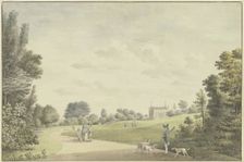 Upper entrance to the ducal park in Weimar, c1780-1784. Creator: Georg Melchior Kraus