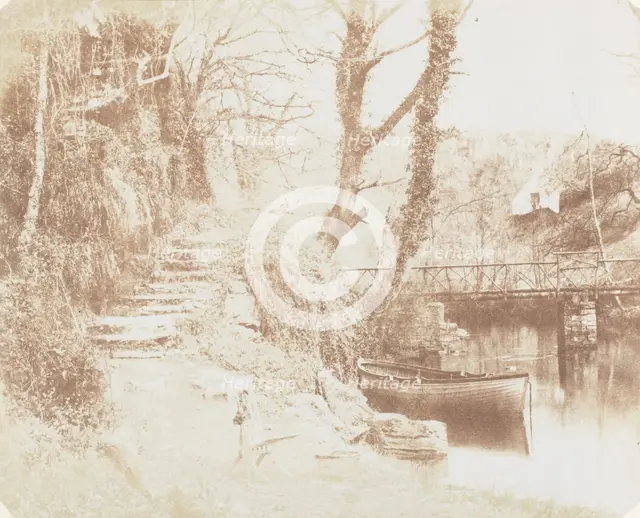 Upper End of the Lake Penllergare, 1853-56. Creator: John Dillwyn Llewelyn.