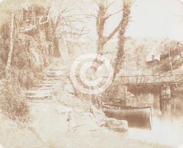 Upper End of the Lake Penllergare, 1853-56. Creator: John Dillwyn Llewelyn.
