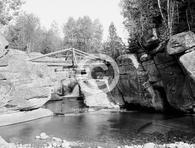 Upper falls of the Ammonoosuc, White Mts., N.H., c1906. Creator: Unknown.