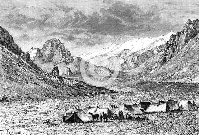 'Upper Kara-Kash valley', c1890. Artist: Unknown