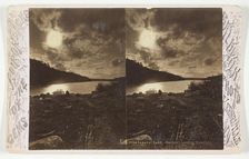 Upper Saranac Lake - Bartlett's Landing Moonlight, late 19th century. Creator: Baldwin Photo
