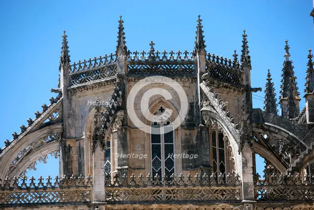 Upper part of the Founder's Chapel, Monastery of Batalha, Batalha, Portugal, 2009. Creator: Samuel Magal.