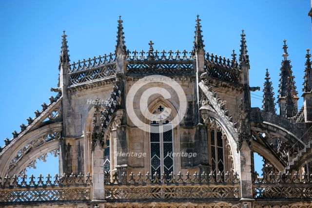 Upper part of the Founder's Chapel, Monastery of Batalha, Batalha, Portugal, 2009. Creator: Samuel Magal.