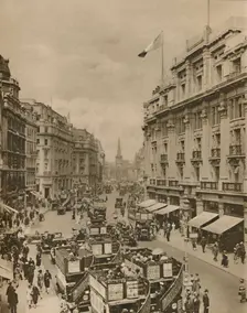 Upper Part off Regent Street, The Paradise of London's Shoppers c1935. Creator: Unknown