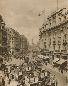Upper Part off Regent Street, The Paradise of London's Shoppers c1935. Creator: Unknown