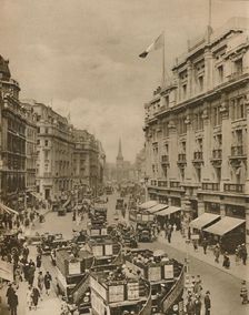 Upper Part off Regent Street, The Paradise of London's Shoppers c1935. Creator: Unknown
