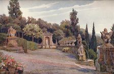 Upper Terrace, Villa Imperiale, Genoa 1900. Artist: George Samuel Elgood