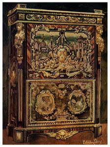 Upright secretaire, 1911-1912.Artist: Edwin Foley