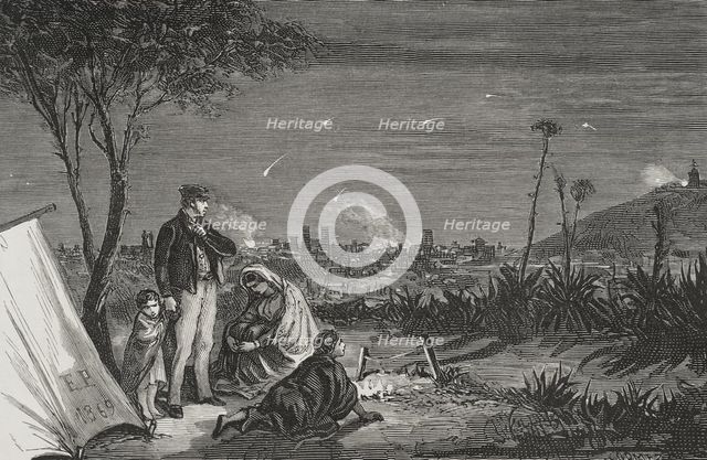 Uprising against Espartero's policies, Revolution in Barcelona, 1879.  Creator: Jose Gomez.