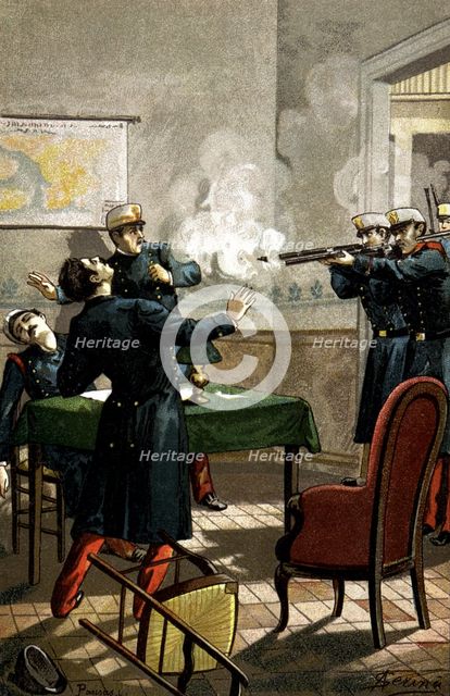Uprising of 1866, mutiny or revolt of the sergeants at San Gil barracks in Madrid on June 22, 186…