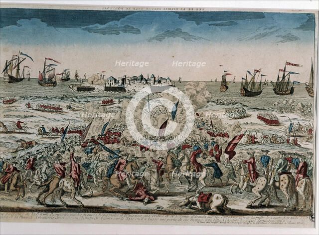 Uprising of Portugal, battle of Remportee, Spanish and French troops commanded by Count of Aranda.