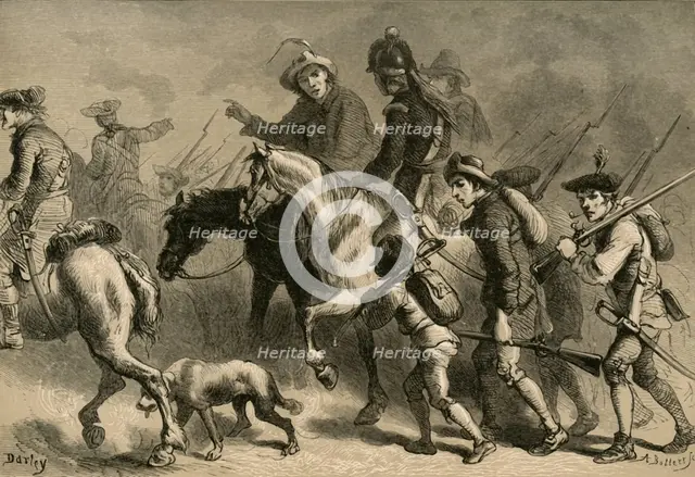 'Uprising of the New England Yeomanry', (1877). Creator: Albert Bobbett.