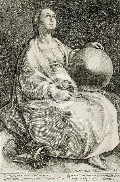 Urania, 1592. Creator: Hendrik Goltzius.