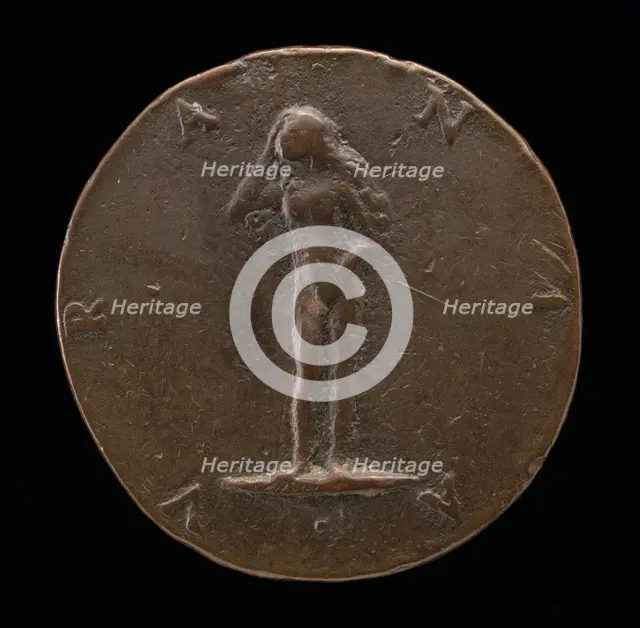 Urania [reverse], c. 1519. Creator: Maffeo Olivieri.