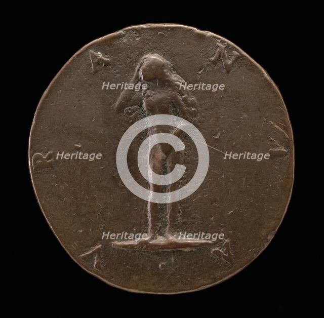 Urania [reverse], c. 1519. Creator: Maffeo Olivieri.