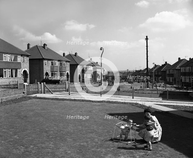 Urban regeneration, Cresswell Estate, Swinton, South Yorkshire, 1963. Creator: Michael Walters.