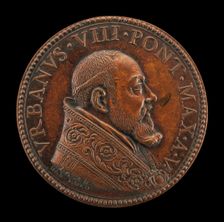 Urban VIII (Maffeo Barberini, 1568-1644), Pope 1623 [obverse], 1628. Creator: Gasparo Mola
