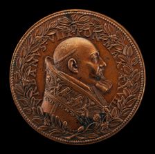 Urban VIII (Maffeo Barberini, 1568-1644), Pope 1623 [obverse], 1641. Creator: Gaspare Morone Mola