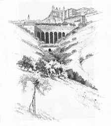 Urbino 1886. Artist: Joseph Pennell