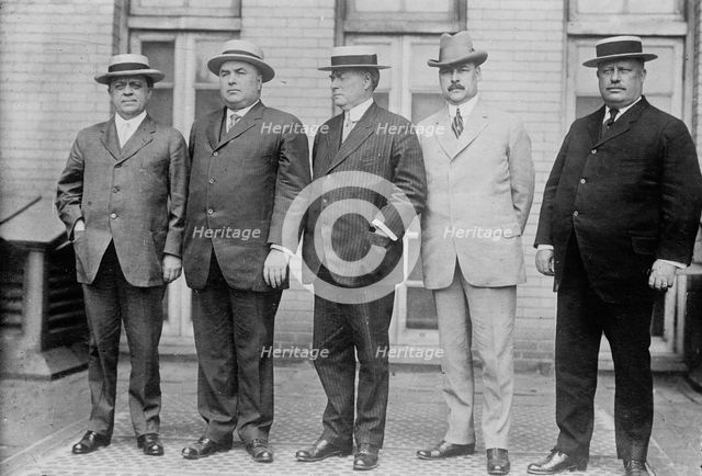 Urey Woodson, KY; N.E. Mack, Buffalo; Robt. Crain, Baltimore; Roger Sullivan, Chicago...1912. Creator: Bain News Service.