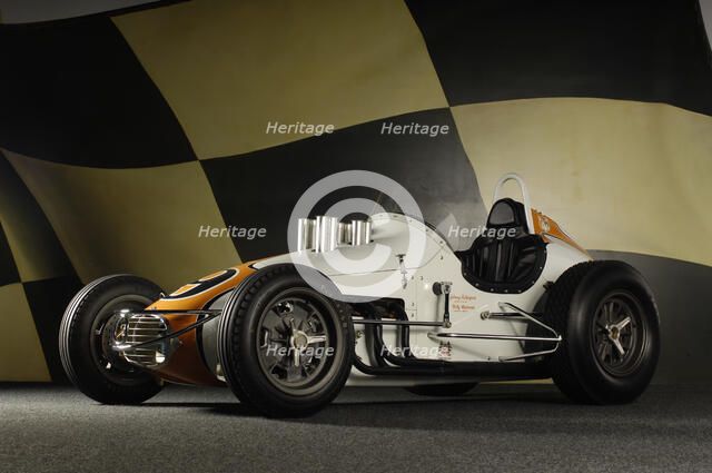 Urgo kuzma sprint car 1963. Artist: Simon Clay.