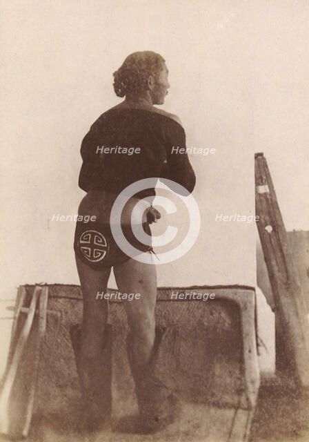 Uriankhai-Todzhin fighter in special costume, 1897. Creator: Unknown.