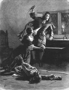 '"Urith: A Tale of Dartmoor", By S. Baring Gould, M. A.; "That for Urith" , 1890. Creator: Frank Dadd