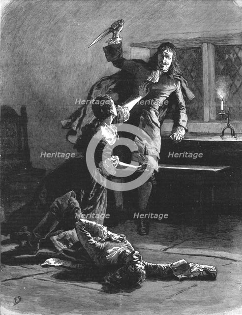 ''"Urith: A Tale of Dartmoor", By S. Baring Gould, M. A.; "That for Urith" ', 1890. Creator: Frank Dadd.