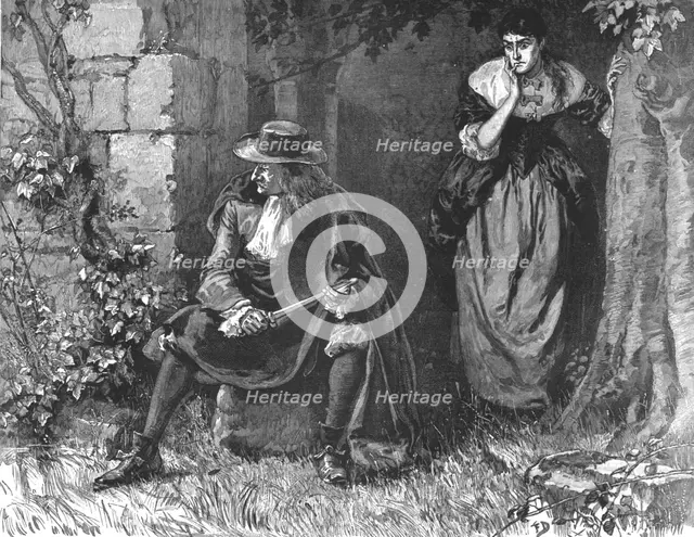 ''"Urith: A Tale of Dartmoor", By S. Baring Gould, M. A.; "Then he took out his hunting-knife and tr Creator: Frank Dadd.