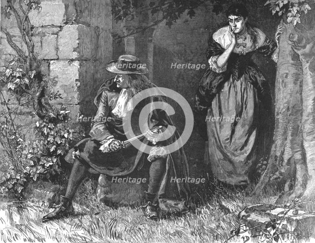 ''"Urith: A Tale of Dartmoor", By S. Baring Gould, M. A.; "Then he took out his hunting-knife and tr Creator: Frank Dadd.